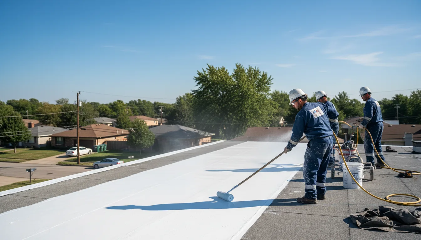 Commercial roof coating in Lakeview, MI near me